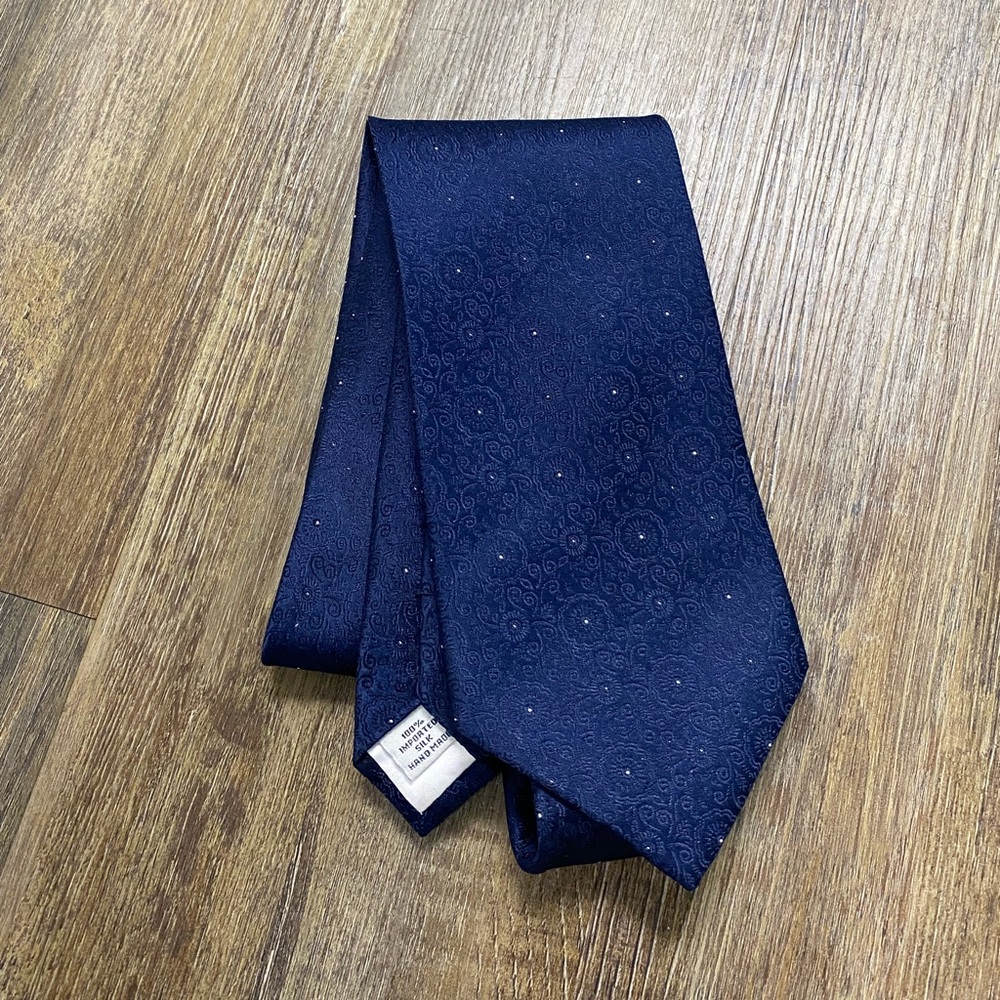 Sean John Imported Silk‎ Elegant Navy Blue Men's Tie